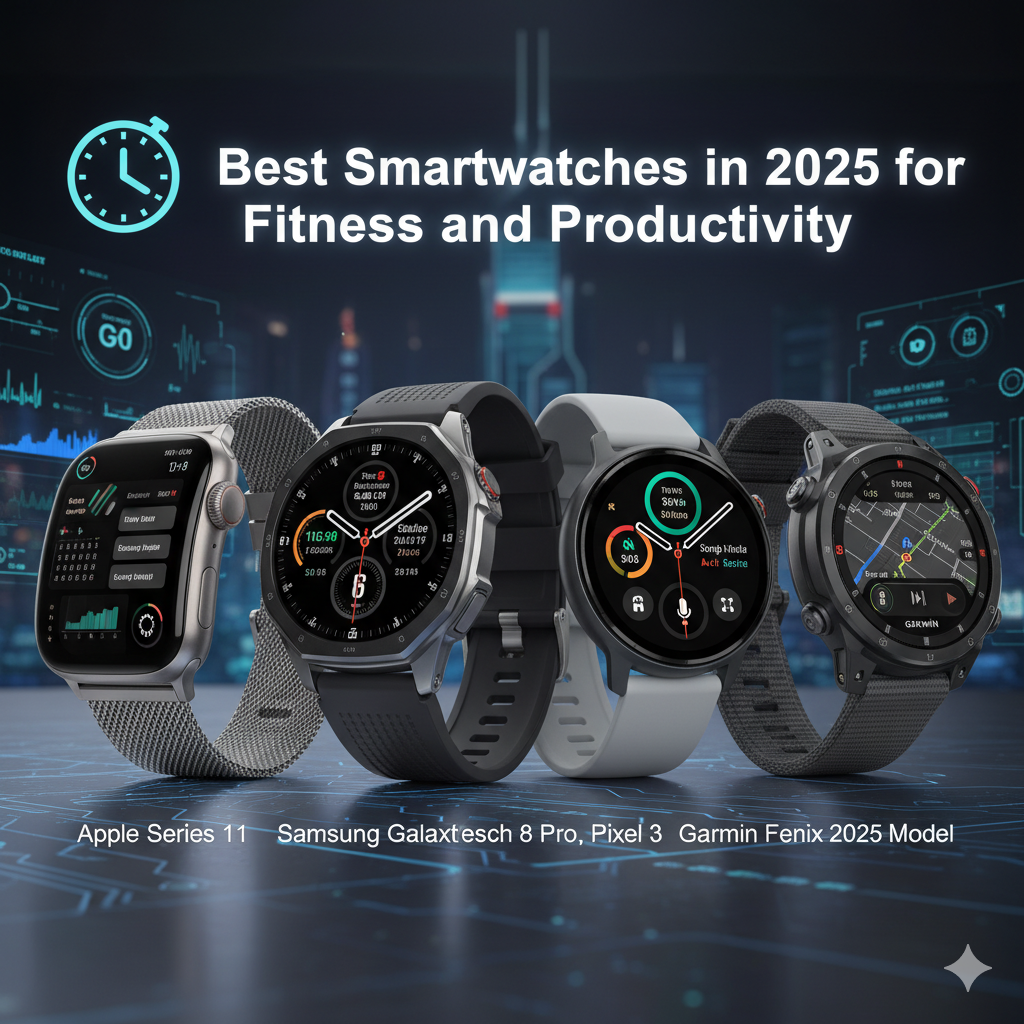 🕒 Best Smartwatches in 2025 for Fitness and Productivity
